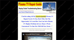 Desktop Screenshot of plasmatvrepairguide.com