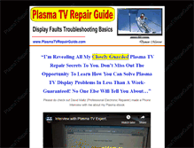 Tablet Screenshot of plasmatvrepairguide.com